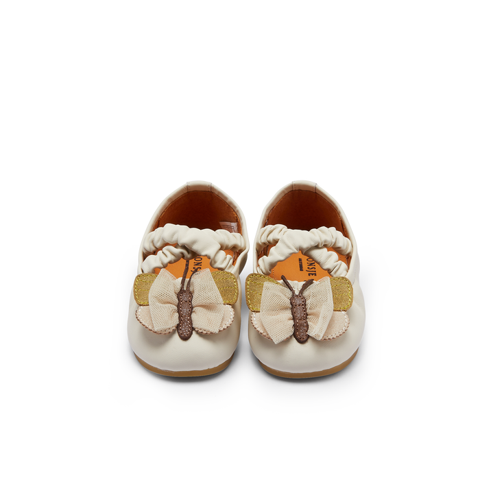Donsje Mileni Ballerinas | Cream Sheep Leather