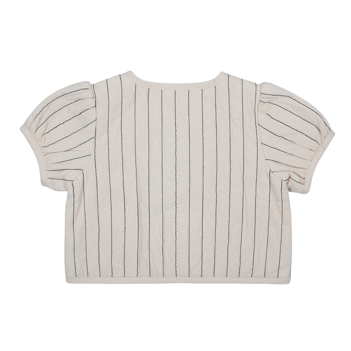 Donsje Milenna Jacket | Soft Sand - Blue Striped