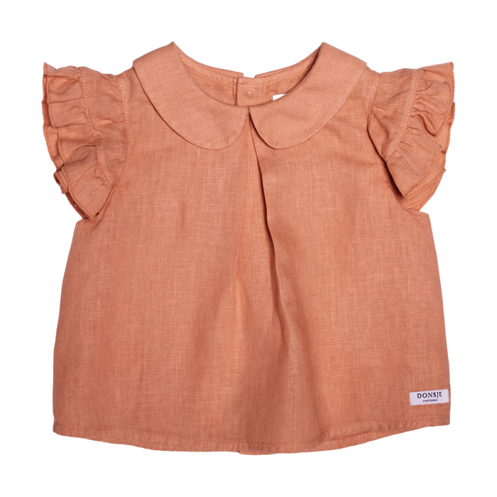donsje Mimi Linen Blouse | Ginger Spice
