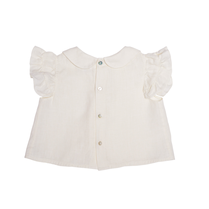 Donsje Mimi Linen Blouse | Off White