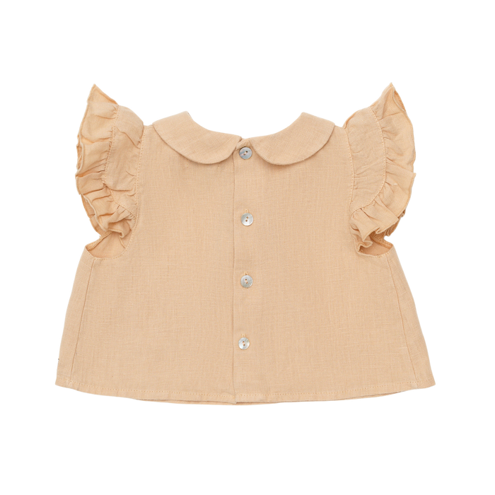 Donsje Mimi Linen Blouse | Rose Latte