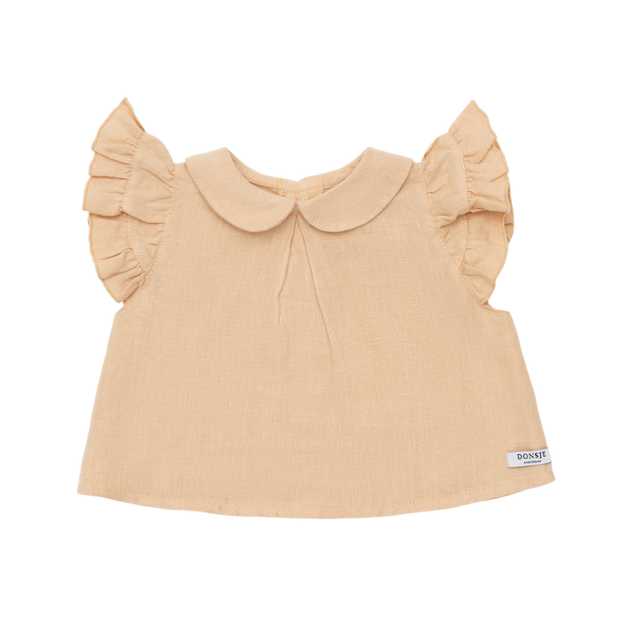 donsje Mimi Linen Blouse | Rose Latte