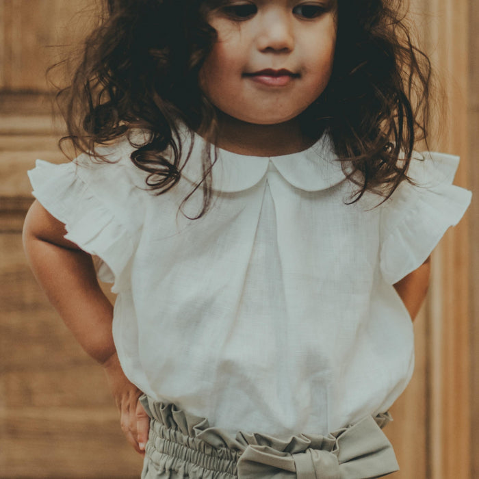 Donsje Mimi Linen Blouse | Soft Lily