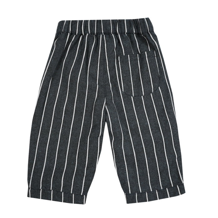 Donsje Mink Trousers | Night Blue Melange