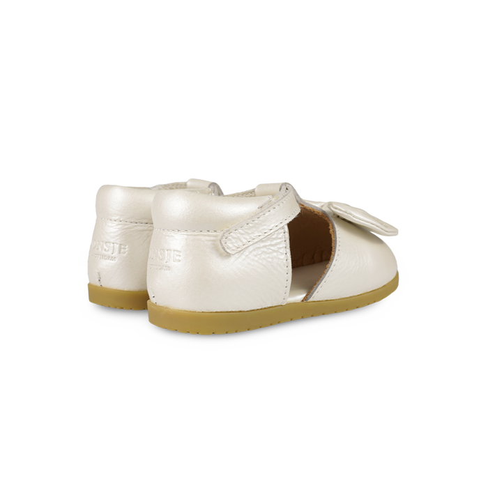 Donsje Moane Shoes | Off White Metallic Leather
