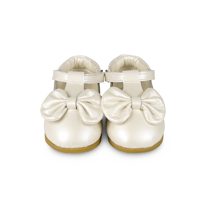 Donsje Moane Shoes | Off White Metallic Leather