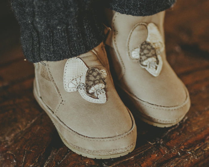 Donsje Mush Booties | Fungi | Truffle Nubuck