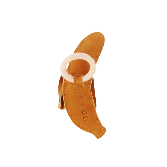 Donsje Nanoe Fruit Hair Tie | Banana | Caramel Nubuck