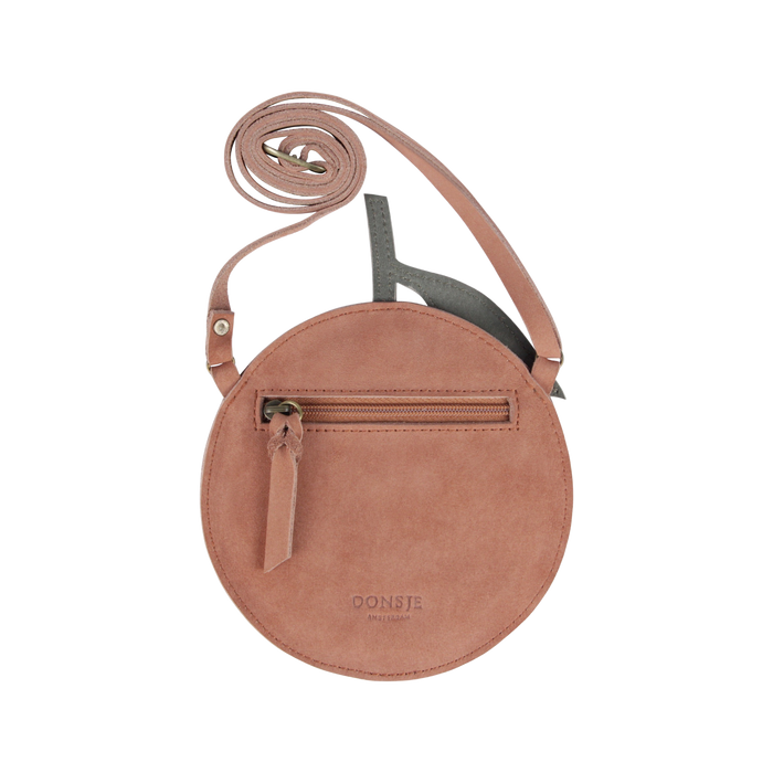 Donsje Nanoe Fruit Purse | Grapefruit | Walnut Nubuck