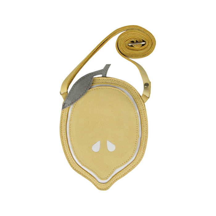 donsje Nanoe Fruit Purse | Lemon | Yellow Nubuck
