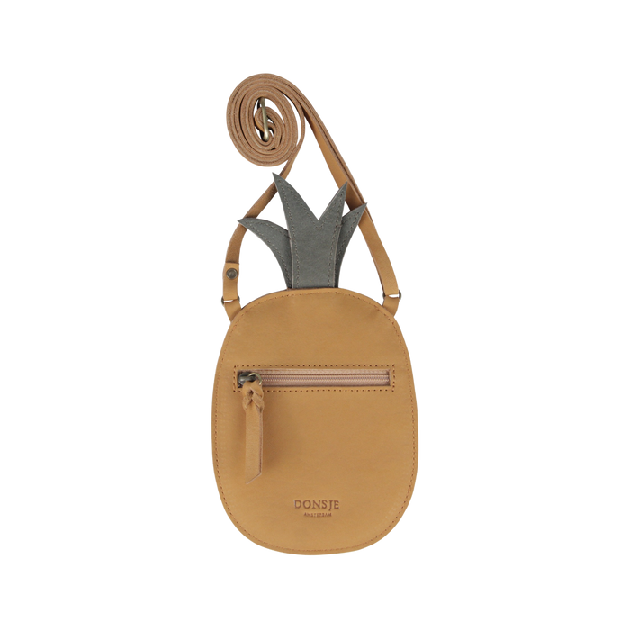 Donsje Nanoe Fruit Purse | Pineapple | Caramel Nubuck