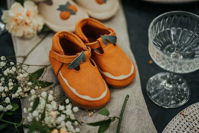 Donsje Nanoe Shoes | Arancia | Maple Dotted Nubuck