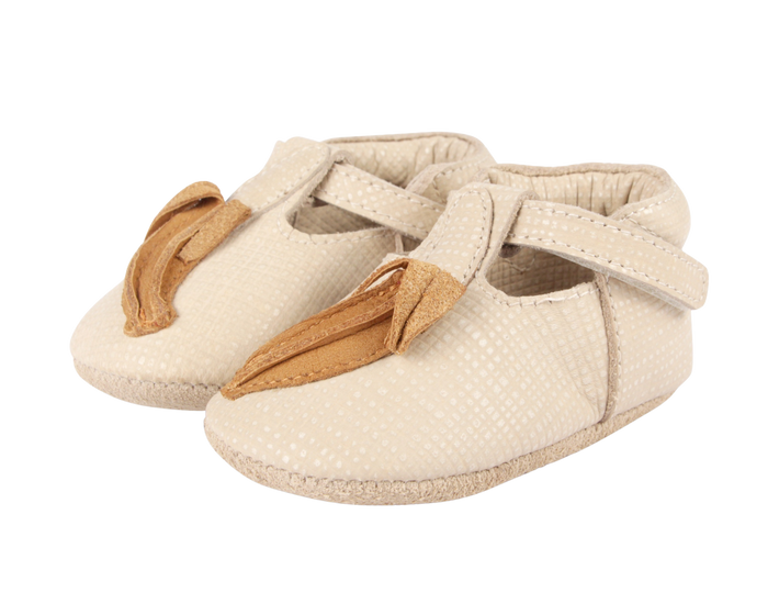 Donsje Nanoe Shoes | Banana | Cream Scored Leather