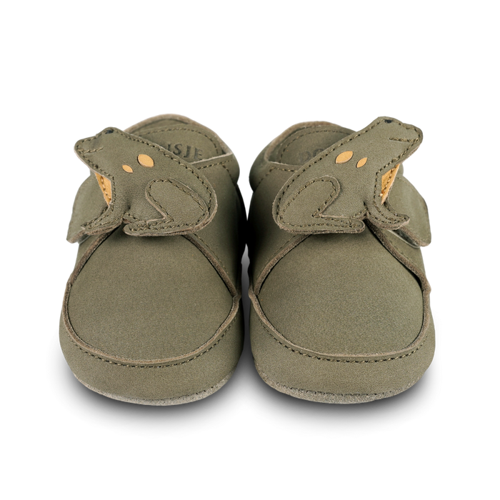 donsje Niek Sneakers | Frog | Stone Nubuck