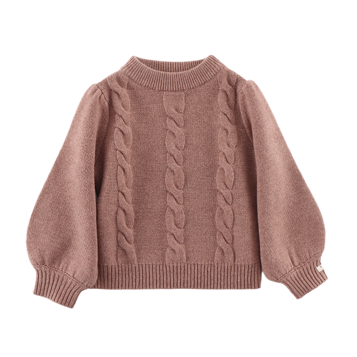 donsje Niena Merino Wool Sweater | Plum Melange
