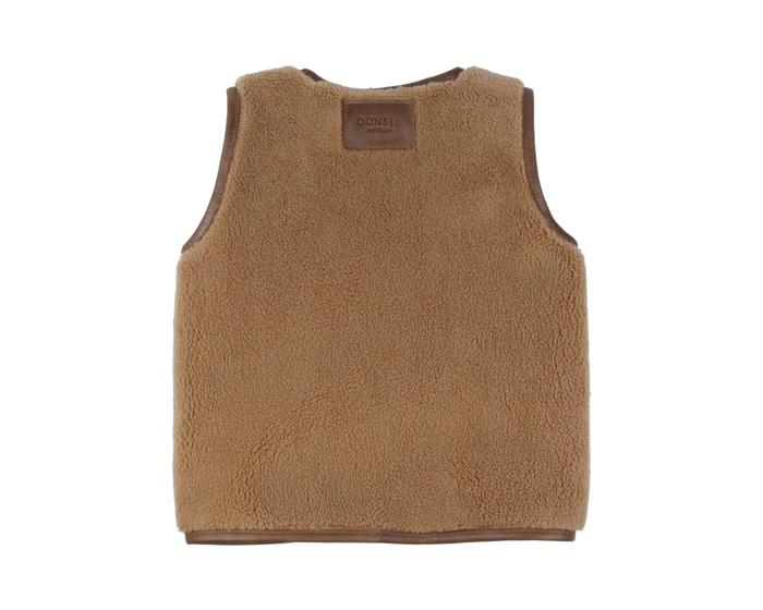 Donsje Noa Gilet | Bear | Cognac Classic Leather