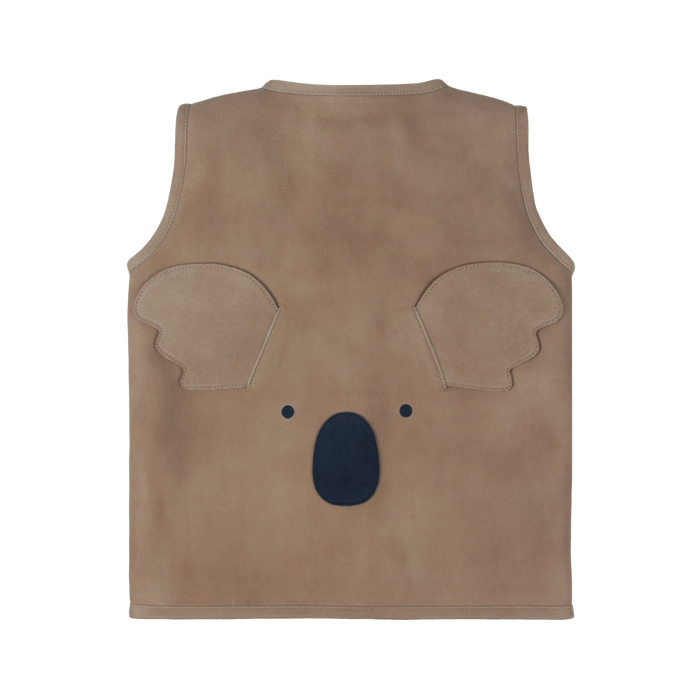 donsje Noa Gilet | Koala | Truffle Nubuck