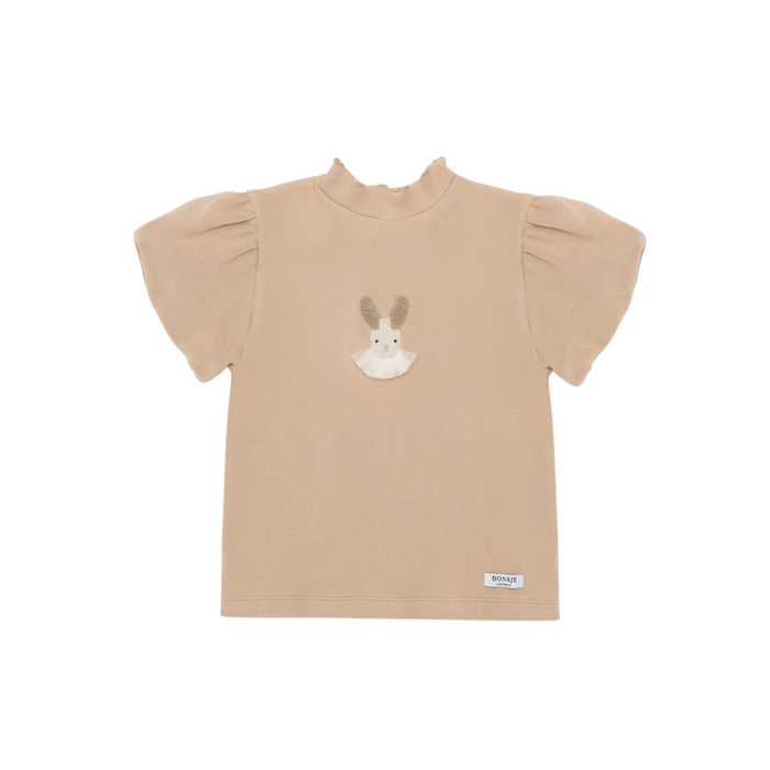 donsje Nowien Top | Festive Rabbit | Rose Mocha