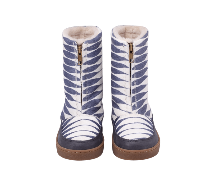 Donsje Ofili Boots | Blue Striped Cow Hair