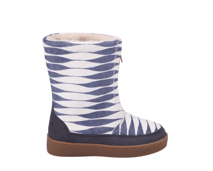 Donsje Ofili Boots | Blue Striped Cow Hair