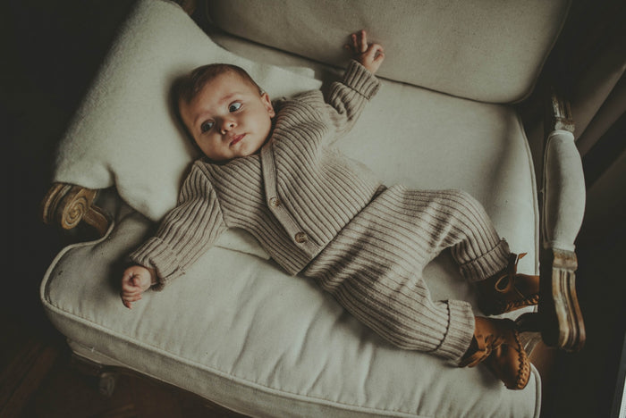 Donsje Olle Merino Wool Trousers | Beige Melange