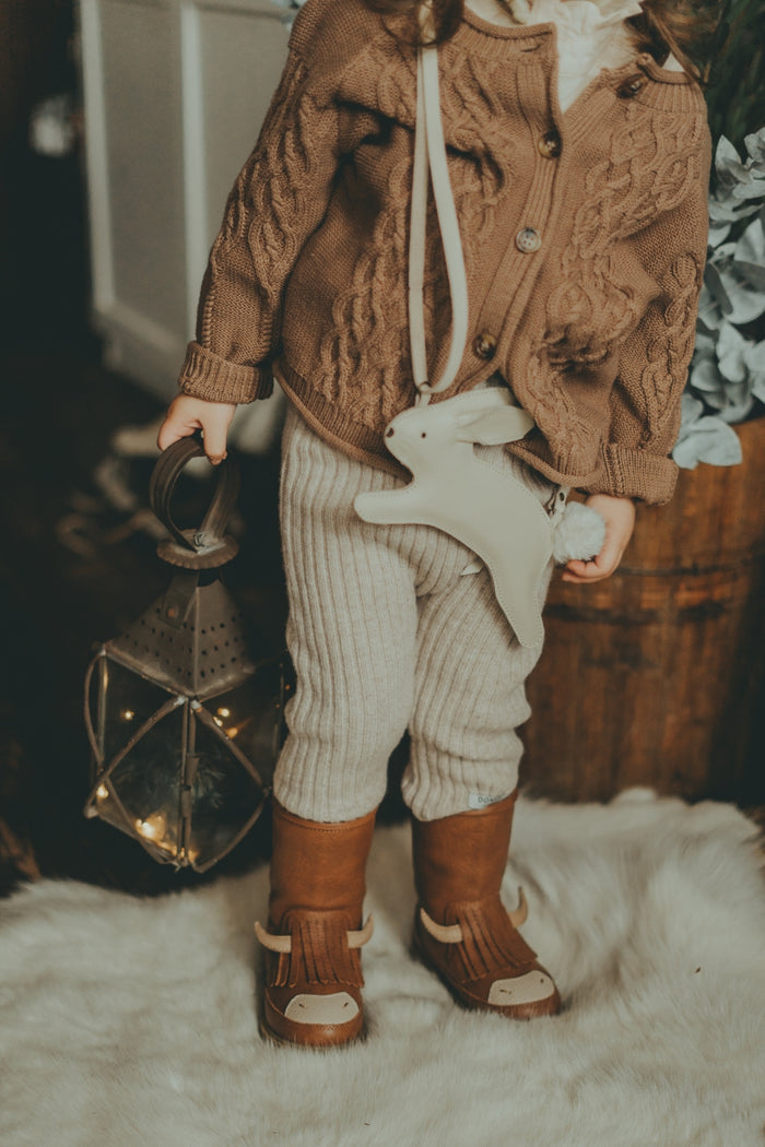 Donsje Olle Merino Wool Trousers | Beige Melange