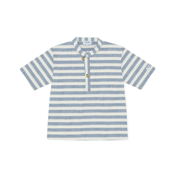 Donsje Ozion Shirt | Sky Blue - White Striped
