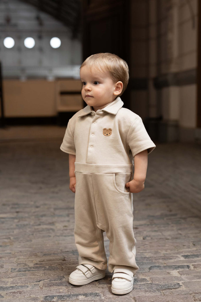 Donsje Piebe Jumpsuit | Bear | Biscotti