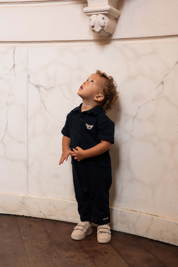 Donsje Piebe Jumpsuit | Koala | Navy Blue