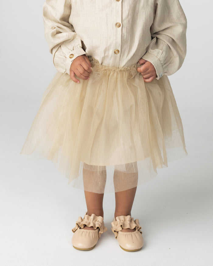 Donsje Pien Skirt | Soft Taupe Metallic