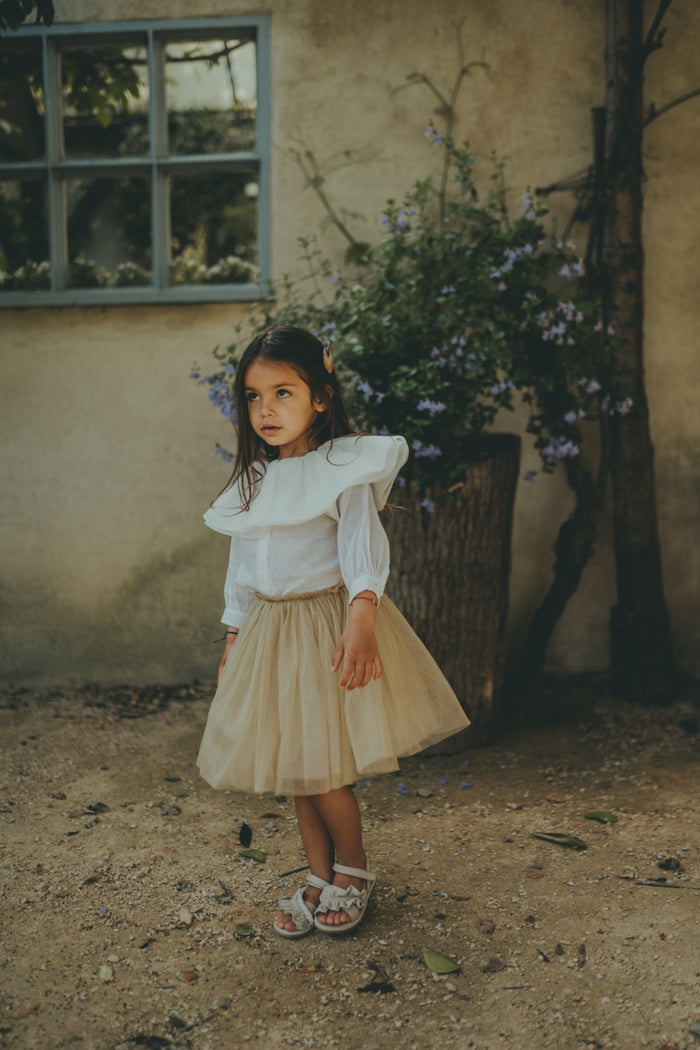 Donsje Pien Skirt | Vintage Khaki Metallic