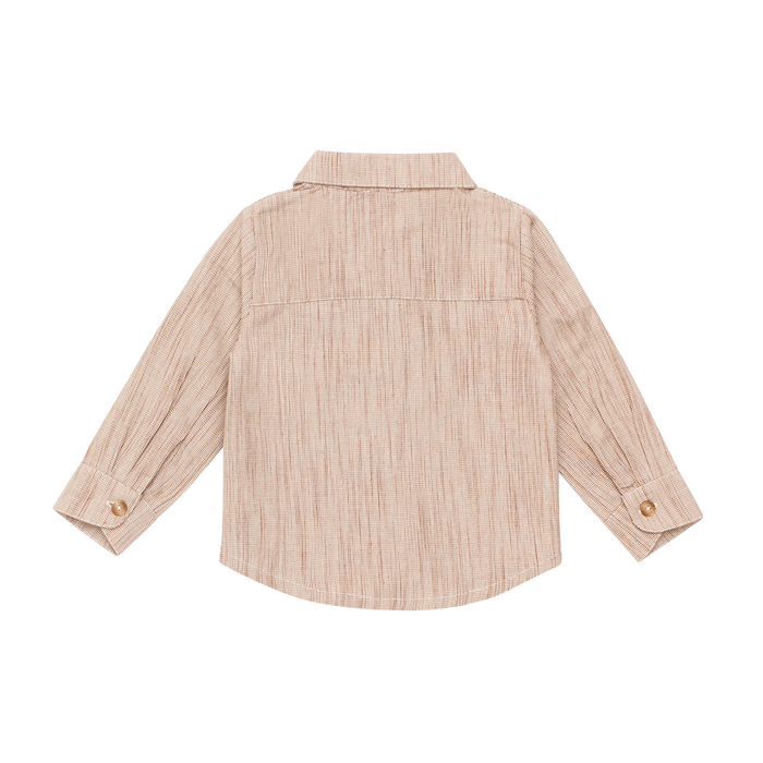 Donsje Pieter Overshirt | Rust - White Striped