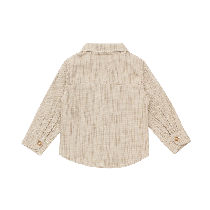 Donsje Pieter Overshirt | Sesame - White Striped