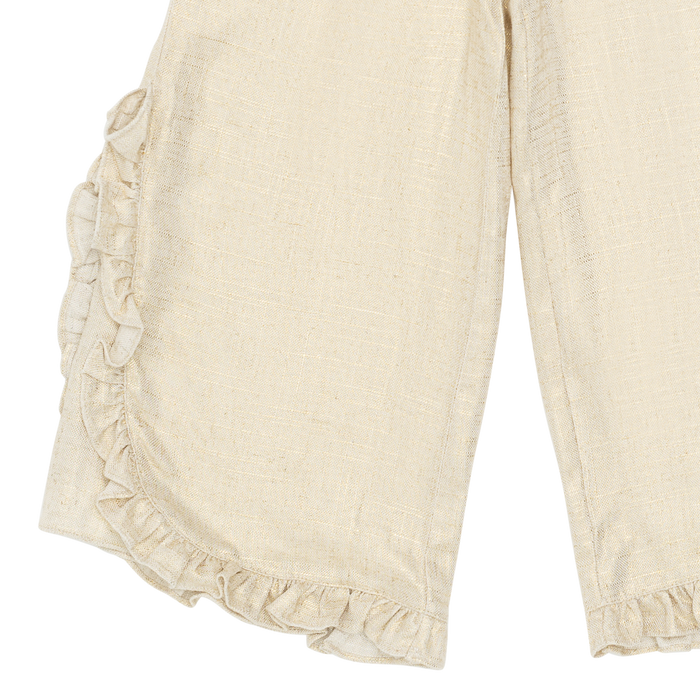 Donsje Pipp Trousers | Soft Sand Metallic