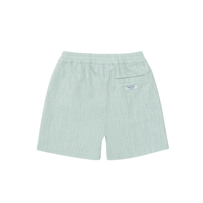 Donsje Plom Linen Shorts | Frosted Green