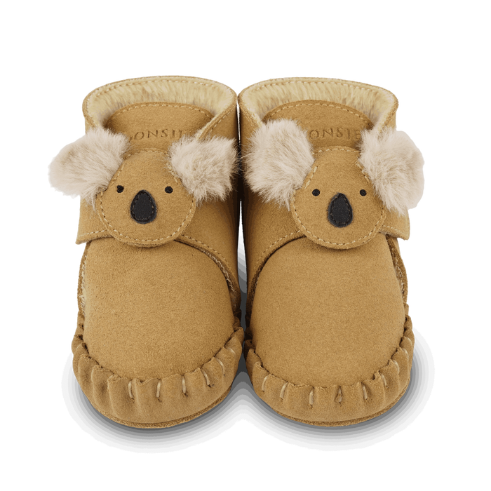 Donsje Pouty Booties | Fluffy Koala | Sand Suede
