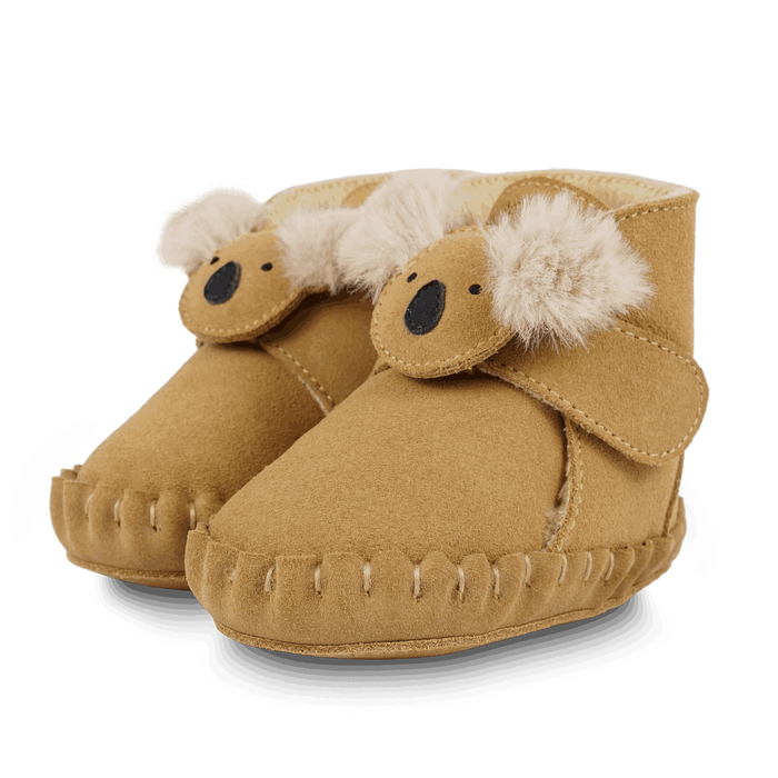 donsje Pouty Booties | Fluffy Koala | Sand Suede