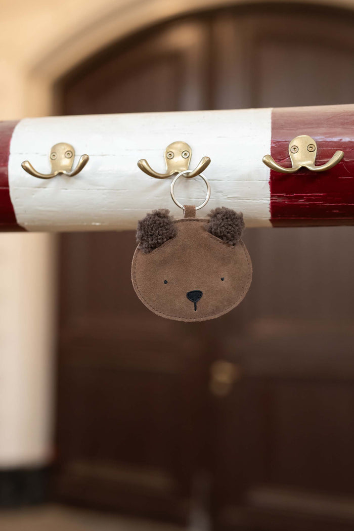 Donsje Pouty Chain | Fluffy Bear | Teddy Brown Suede