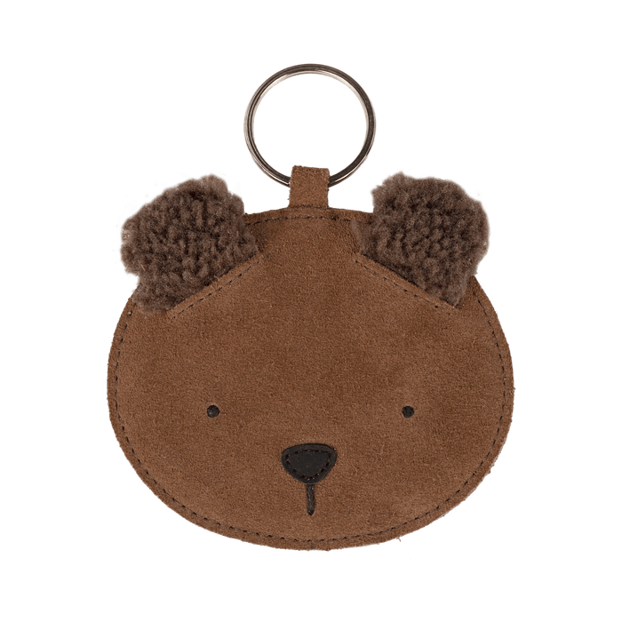 donsje Pouty Chain | Fluffy Bear | Teddy Brown Suede
