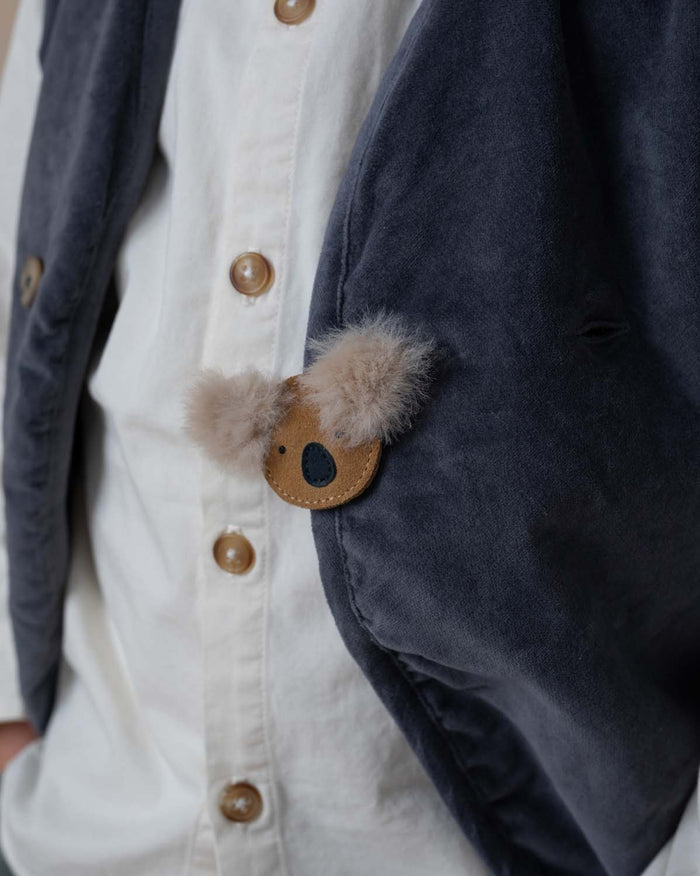 Donsje Pouty Clip | Fluffy Koala | Sand Suede