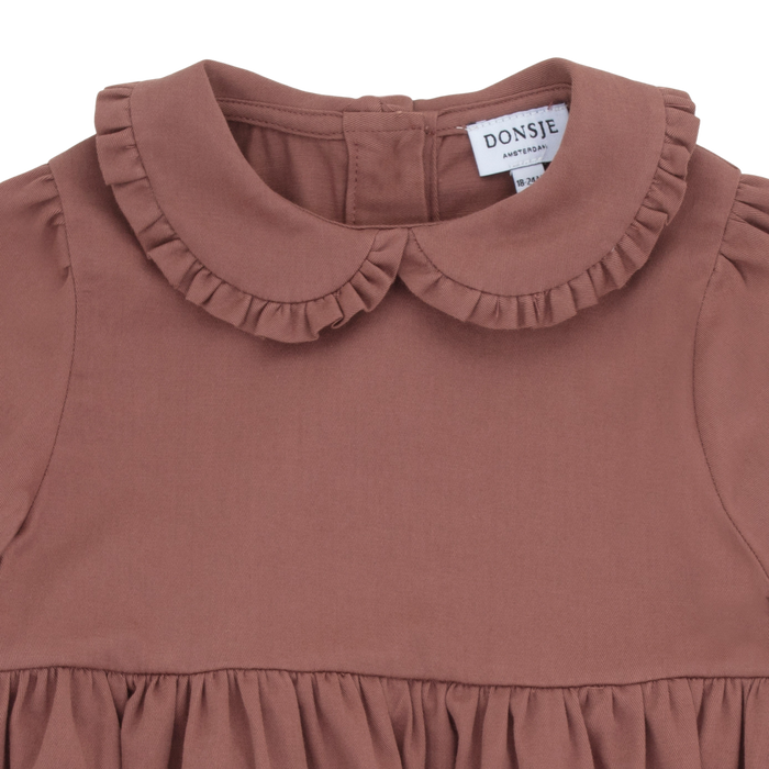 Donsje Prala Dress | Dark Clay