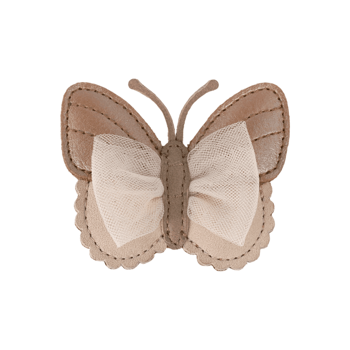 Donsje Qalja Clip | Vlinder | Clay Metallic Leather