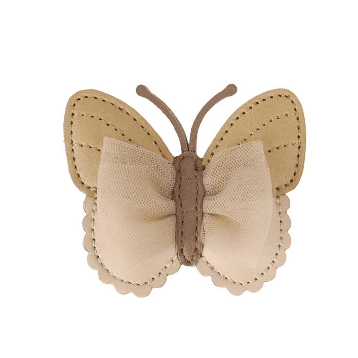 donsje Qalja Clip | Vlinder | Gold Metallic Nubuck