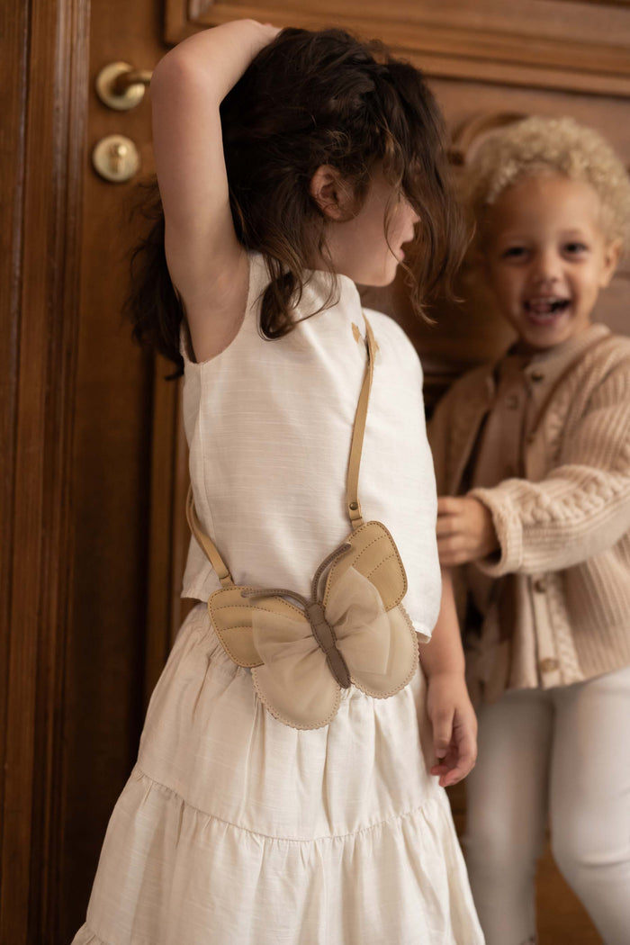 Donsje Qalja Purse | Vlinder | Gold Metallic Nubuck