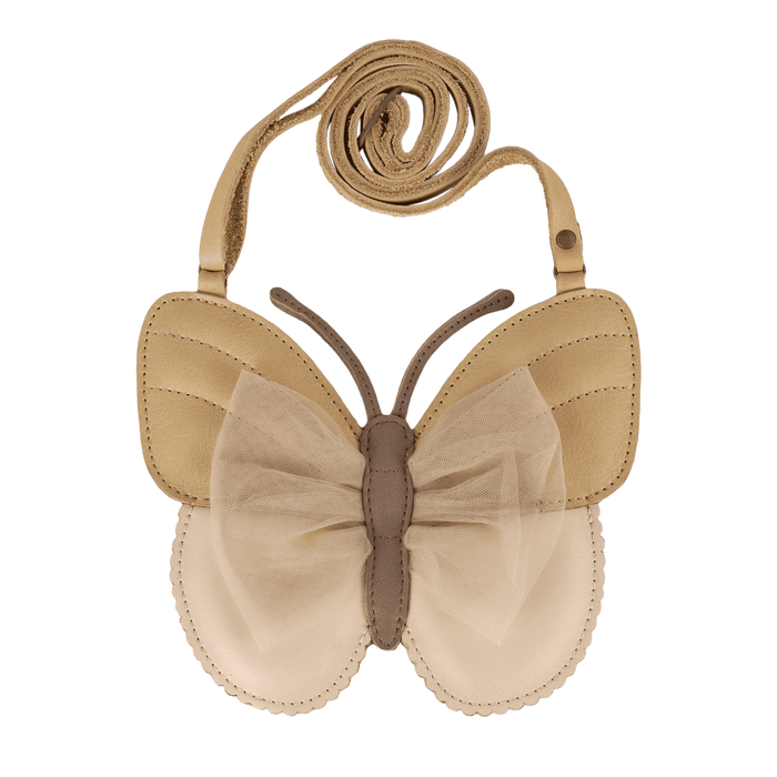 donsje Qalja Purse | Vlinder | Gold Metallic Nubuck