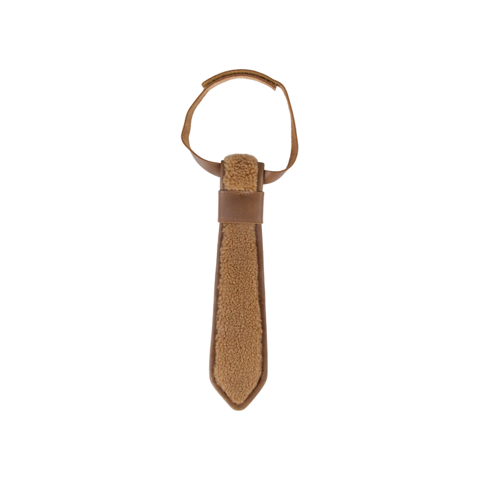 Donsje Qarnold Tie | Light Maple Curly Faux Fur