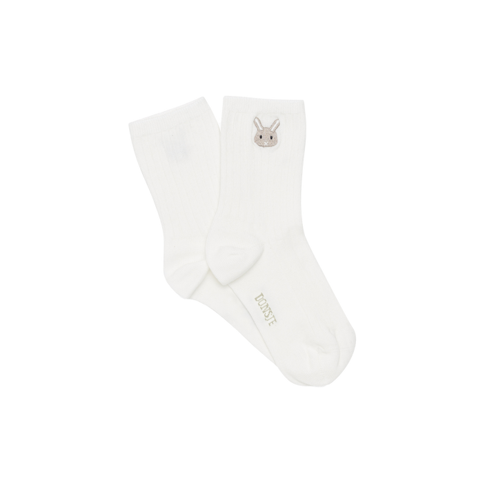 donsje Qell Socks | Bunny | Warm White