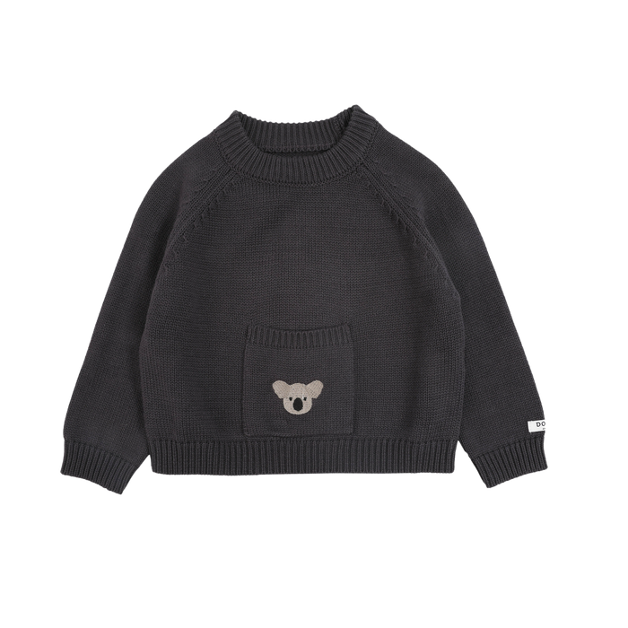 donsje Qoeke Sweater | Koala | Cloudy Grey