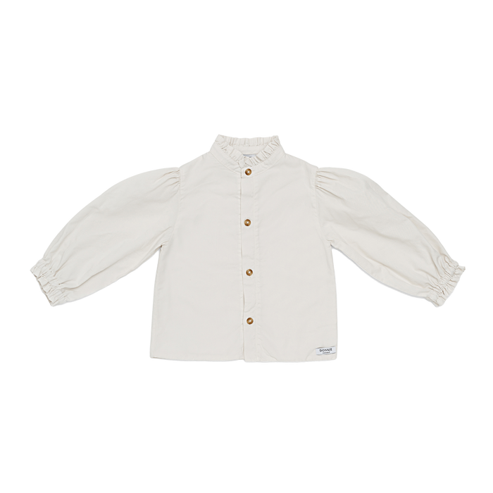 donsje Qoze Blouse | White Sand