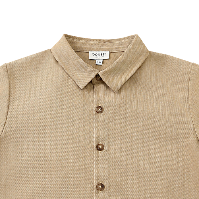 Donsje Qrammie Shirt | Biscuit Striped